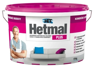 HET Hetmal 4 kg interiérová disperzní bílá barva