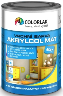 Akrylcol mat V2045 C6133 žlutozelená univerzální barva 0.6 l