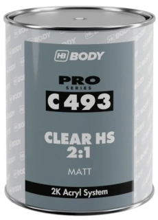 HB BODY C493 2K Bezbarvý lak MATT 100 ml